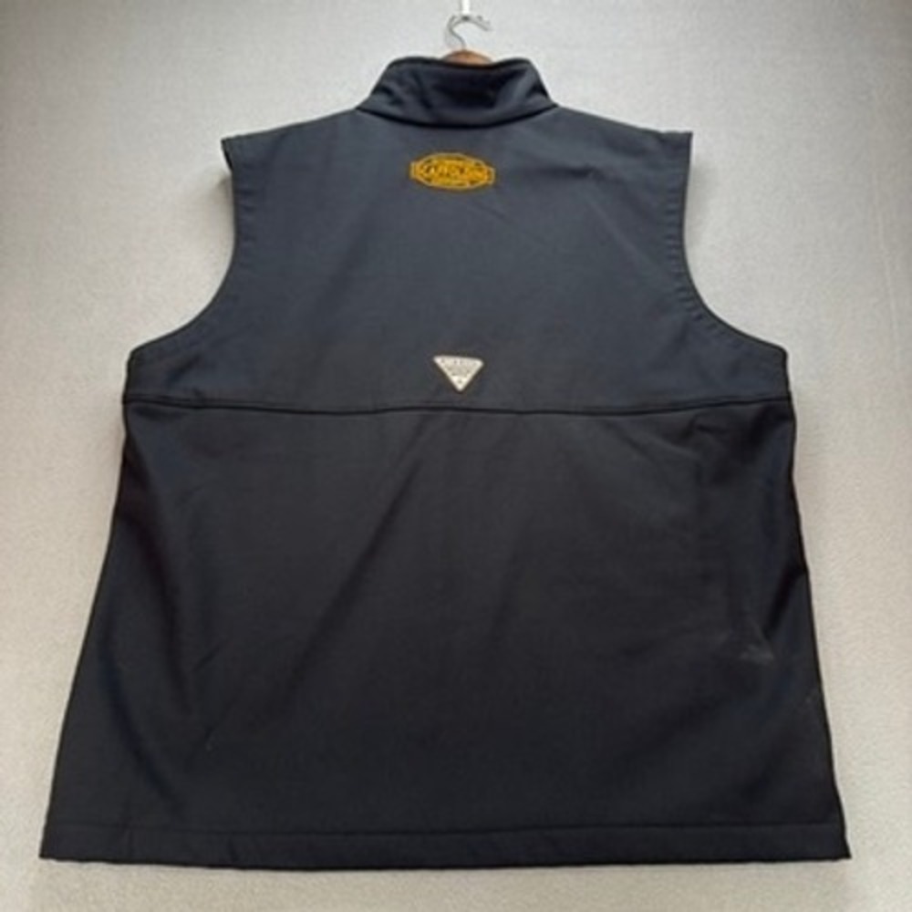 Columbia PHG Performance Hunting Gear Vest Regular XL Black Camo Trim Softshell - Picture 11 of 13